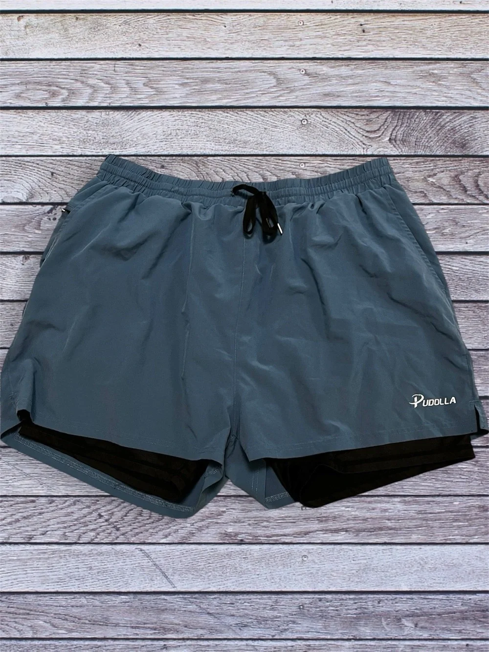 Men's Pudolla Running Shorts - Slate Blue xxl